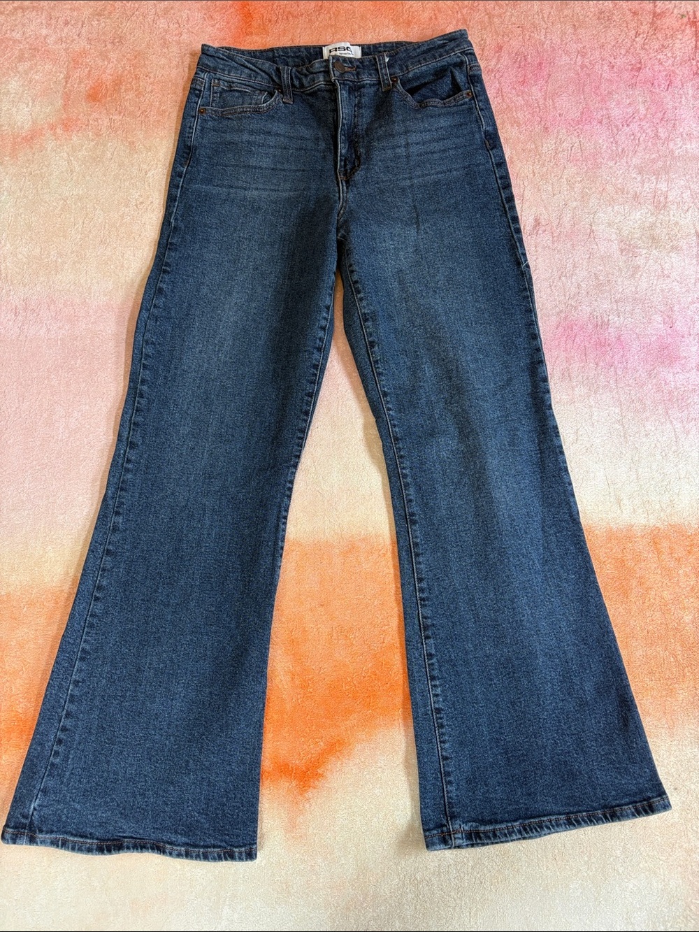 RSQ Indigo Blue Flared Wide-Leg Jeans